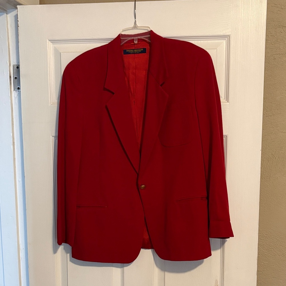 Brooks Brothers Vibrant Red Blazer